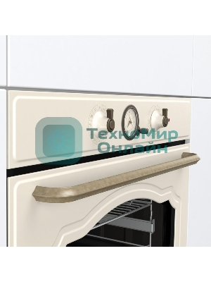 Встраиваемая электрическая духовка GORENJE/раиваемая электрическая духовка,ширина 60 см,объем 77л,пиролитическая эмаль,слоновая кость