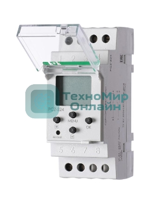 Реле времени PCZ-524 (24-264В AC/DC 16А 1перекл. контакт IP20) F&F EA02.002.004