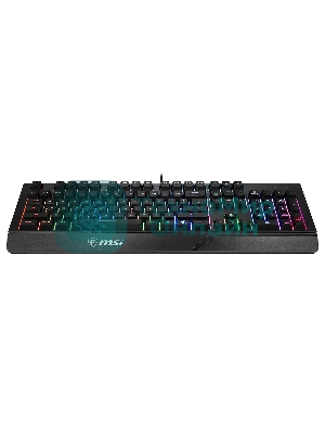 Клавиатура проводная MSI VIGOR GK20 RU черный USB Multimedia for gamer LED (подставка для запястий)
