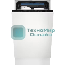 Встраиваемая посудомоечная машина Electrolux KEAC3200L, черный, 44.6 см, 10 компл., 46 дБ, класс E