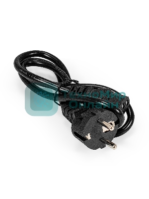 Кабель питания ExeGate Power PC-1P (Евровилка Schuko->C13, VDE-250V-3*1.0мм2, медь, черный, 16A, 1м)