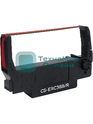 Картридж матричный Cactus CS-ERC38B/R черный/красный для Epson ERC 30/34/38, UT2000/4000