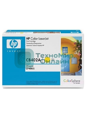 Картридж лазерный HP CB402A желтый CP4005