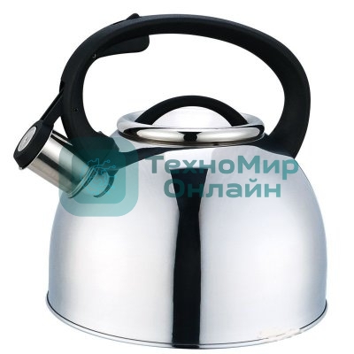 Чайник для плиты MALLONY Arte из нерж стали со свистком, 2,5 л