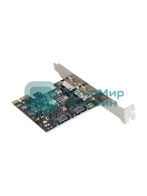 Контроллер ExeGate EXE-501 PCI-E 2.0, SATA3 6Gb/s, 2 int+2 ext (OEM)