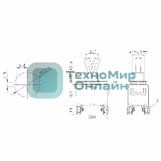 Тумблер Rexant 250V 15А (4c) ON-OFF двухполюсный