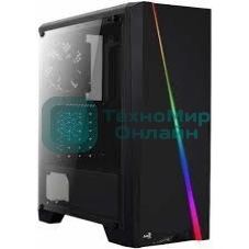 Компьютерный корпус Aerocool/Formula PGS-V Cylon , ATX, без БП, RGB подсветка, окно, картридер, 1x USB 3.0 + 2x USB 2.0, 1х12см вентилятор в комплекте