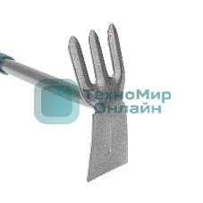 Мотыжка комбинированная 3 прямых зубца с металлической ручкой ЧЕТЫРЕ СЕЗОНА