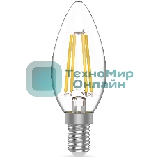 Лампа светодиодная Gauss Basic 1031116T 5.5Вт цок.: E14 свеча 240B 2700K св. свеч. белый.теп. (упак.: 3 шт)