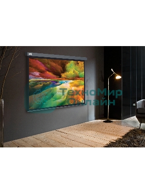 Экран Cactus 152x203см Wallscreen CS-PSW-152X203-SG 4:3 настенно-потолочный рулонный серый