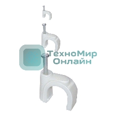 Скоба креп. прям. 9 мм с гвозд. (уп. 100 шт) IEK USK21-09-100