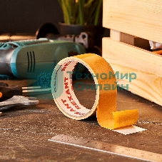 Двухсторонний скотч Rexant, полипропиленовая основа, 38 мм, ролик 5 м