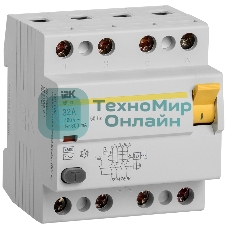 Выключатель дифференциального тока (УЗО) 4п 32А 300мА тип AC ВД1-63 IEK MDV10-4-032-300