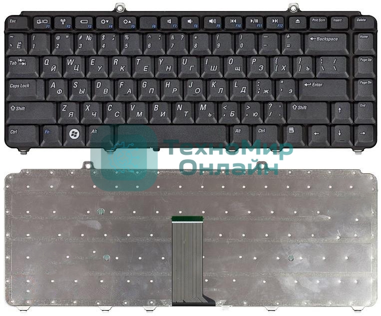 Клавиатура для ноутбука Dell Inspiron 1420 1520 1521 1525 1526 1540 Vostro 1400 1500 черная