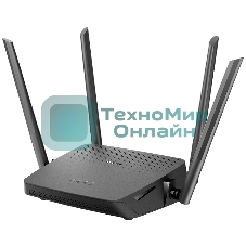 Роутер беспроводной D-Link DIR-825/RU/R7 (DIR-825/RU/R7A) AC1200 10/100/1000BASE-T черный