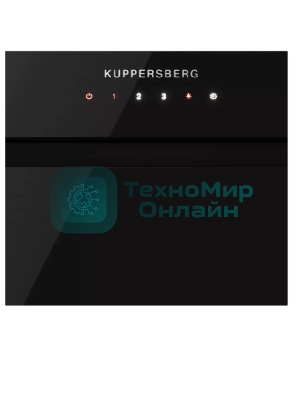 Вытяжка встраиваемая Kuppersberg High-Tech Inflat 60 B черный, 60 см, 780 куб. м/ч, 56 дБ