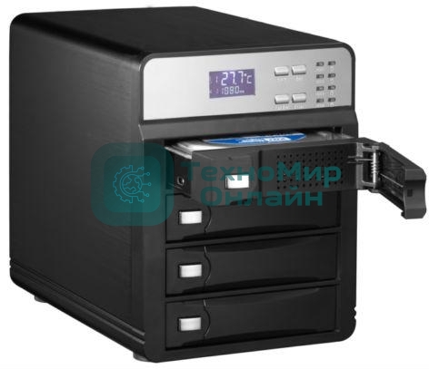 Внешний корпус для HDD AgeStar 3C4B3A1 SATA II алюминий черный LCD 3.5