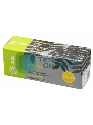 Картридж лазерный Cactus CS-PH6022Y (106R02762) желтый (1000 стр.) для Xerox Phaser 6020/6022/WC 6025/6027