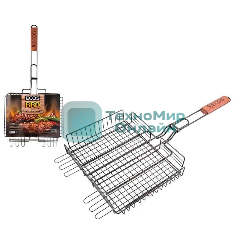 Решетка для барбекю ECOS 22139D с антипригарным покрытием, размер: 31x24x5см