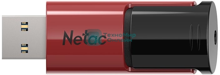 Флешка USB Netac U182 (NT03U182N-016G-30RE), 16Gb, USB 3.0, R/W 70/30, черный/красный