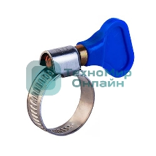 Хомут червячный Rexant 25-40/9-0,7 мм, с ключом, нержавеющая сталь W2, (50 шт/уп)