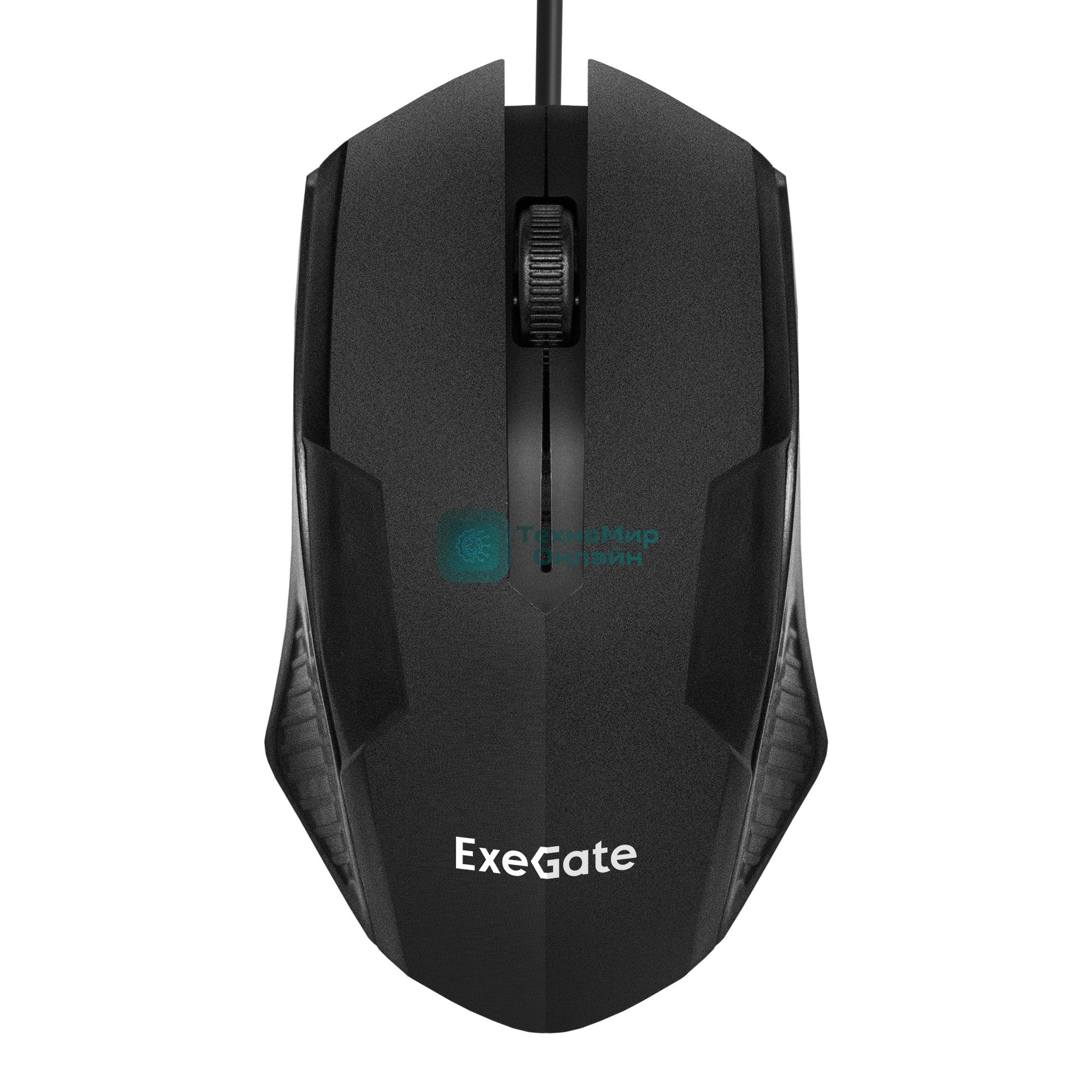 Мышь проводная ExeGate SH-9025L OEM черный, 1000 dpi, USB, кнопки - 3