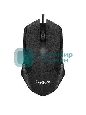 Мышь проводная ExeGate SH-9025L OEM черный, 1000 dpi, USB, кнопки - 3