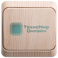 Выключатель 1-кл. ОП Этюд Дача 10А IP20 сосна SchE BA10-001D