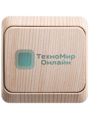 Выключатель 1-кл. ОП Этюд Дача 10А IP20 сосна SchE BA10-001D