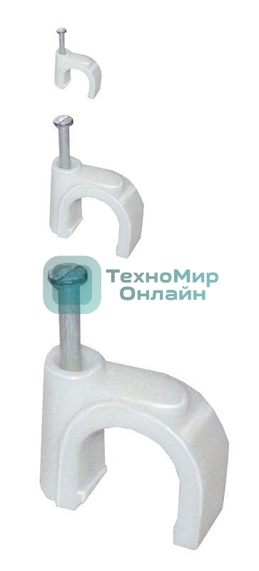 Скоба креп. прям. 10 мм с гвозд. (уп. 100 шт) IEK USK21-10-100