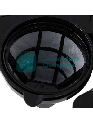 Кофеварка капельная Kitfort КТ-705 серебристый, исп. кофе - зерновой/молотый, 1.5 л, 1000 Вт.