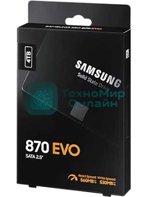 Накопитель SSD Samsung 4Tb 870 EVO, V-NAND, 2.5