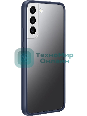 Чехол (клип-кейс) Samsung для Samsung Galaxy S22+ Frame Cover прозрачный/темно-синий (EF-MS906CNEGRU)