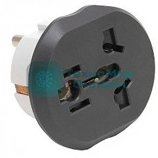 Адаптер-переходник PREMIER 11626/20 (1 розетка) темно-серый