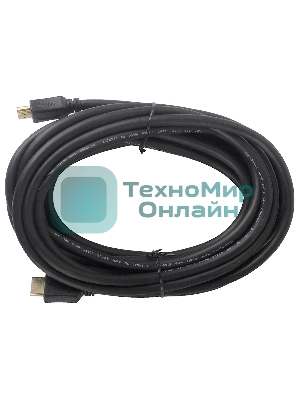 Кабель Cablexpert HDMI CC-HDMI4-7.5M, 19M/19M, v2.0, медь, позол.разъемы, экран, 7.5м, черный, пакет
