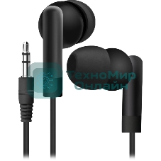 Наушники проводные Defender Basic 210 черный, внутриканальные, Jack 3.5 мм