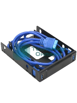 Панель с двумя портами USB 3.0 в слот 3.5 компьютерного корпуса и слот 2x2.5 CMU3-B3