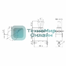 Тумблер Rexant 250V 15А (2c) ON-OFF однополюсный