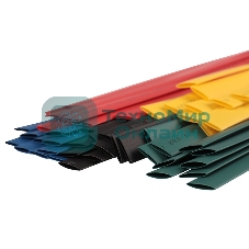 Термоусаживаемые трубки Rexant 8,0/4,0 мм, набор пять цветов, упаковка 50 шт. по 1 м