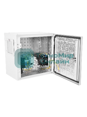 Шкаф ЭКОНОМ уличный всепогодный настенный укомплектованный (В500 Ш500 Г250), комплектация T1-IP54