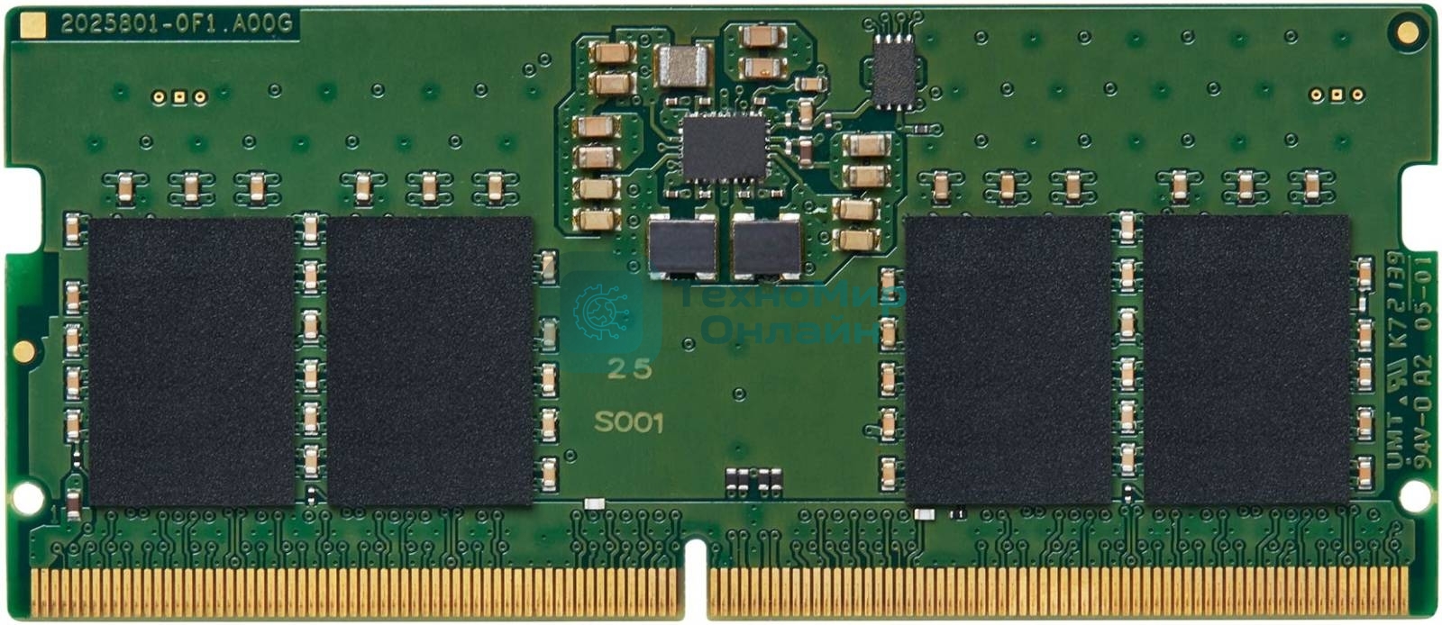 Оперативная память Kingston ValueRAM, DDR5, 16GB (1x16GB), 4800MHz, CL40, SO-DIMM