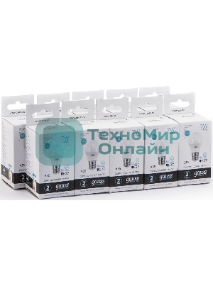 Лампа светодиодная Gauss Elementary 7Вт цок.:E27 груша 220B 4100K св.свеч.бел.нейт. A60 (упак.:10шт)