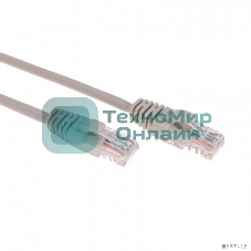Патч-корд U/UTP Rexant cat.6, RJ45-RJ45, неэкранированный, 26AWG, LSZH, серый, 5 м