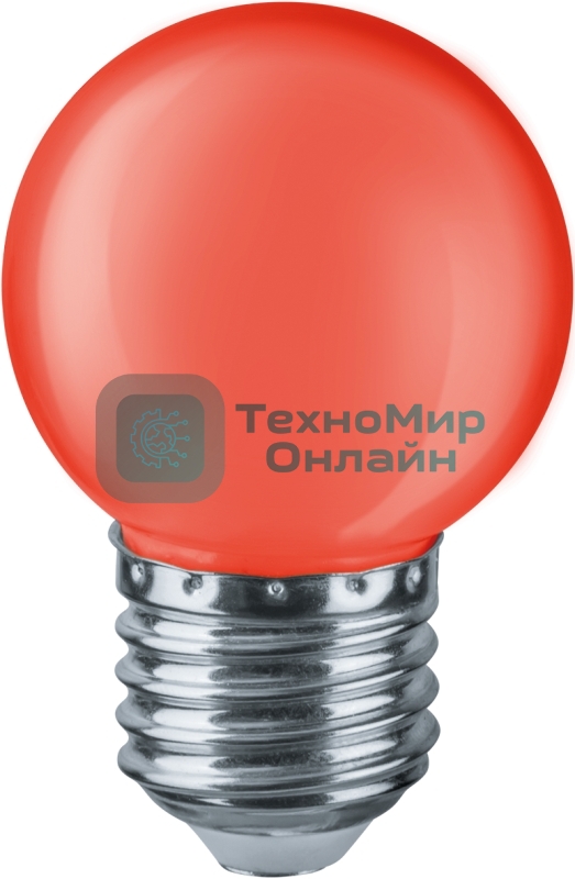 Лампа светодиодная Navigator 71 827 NLL-G45-1-230-R-E27 1В т шар E27 220-240В красн.