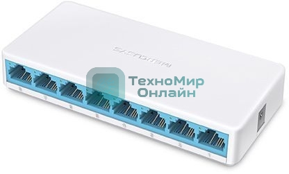 Коммутатор Mercusys MS108, 8 портов Ethernet 100 Мбит/с