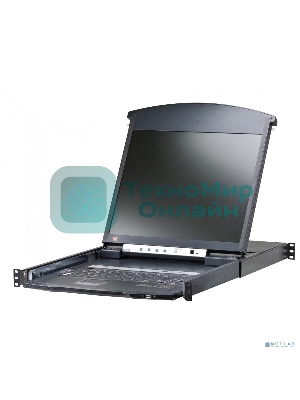 Коммутаторы консоли ATEN 8P CAT5 HIGH DENSITY DUAL RAIL LCD 19INCH OVER IP