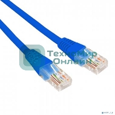 Патч-корд U/UTP Rexant cat.6, RJ45-RJ45, неэкранированный, 26AWG, LSZH, синий, 0.3 м