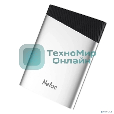 Внешний SSD Netac Z6S, 120 GB, USB 3.2 Gen 2 Type-C, R/W 520/440, серебристый