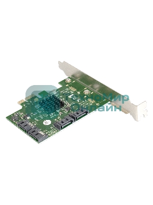 Контроллер ExeGate EXE-503 PCI-E 2.0, SATA3 6Gb/s, 4 int (OEM)