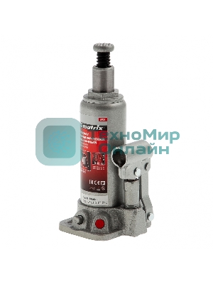 Домкрат Matrix гидравлический бутылочный 4 т h подъема 194–372мм в пласт. кейсе master